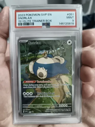 Snorlax 051 - EN - PSA 9 - SVP 2023 - ORIGINAL - Pokémon - Slabs - Carta Graduada