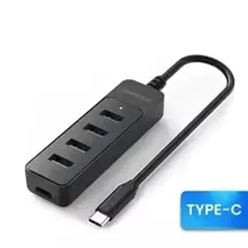 Hub USB 3.0 Multifuncional de 4 Portas Tipo-C