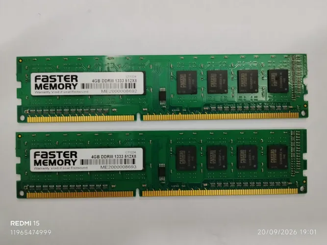 Kit 2 memória Ram DDR3 4gb cada total 8gb