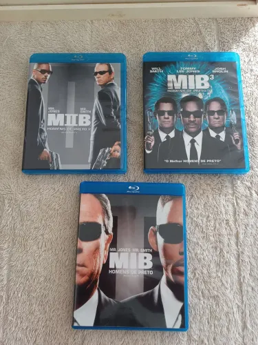 Trilogia Mib Homens De Preto Combo 3 Blu-rays Originais