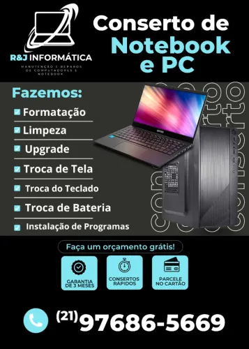 Conserto de Notebook e Computador 