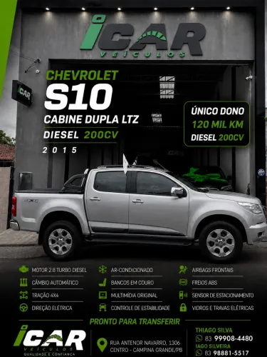 Chevrolet S10 Pick-up LTZ 2.8 TDI 4X4 CD Dies.aut 2015