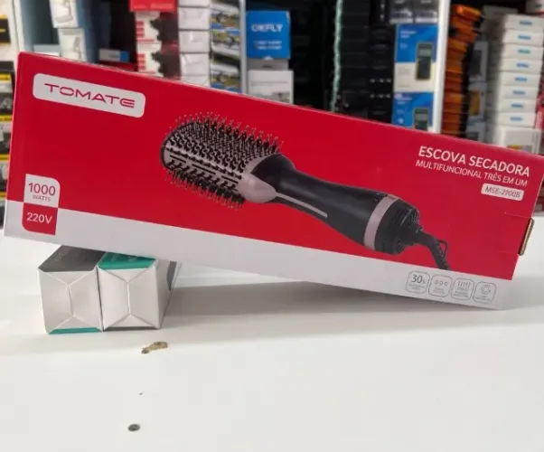 Escova Secadora/alisadora/modeladora Tomate Mse-2900a Pink 127/220v