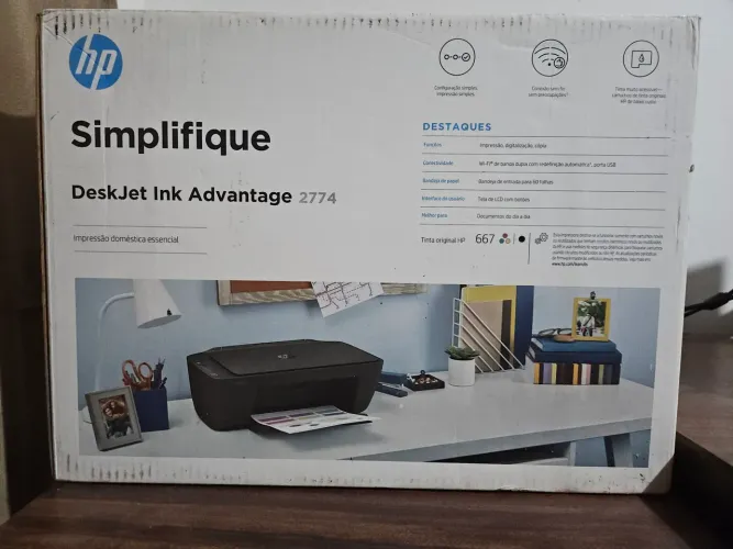 Impressora hp 2774 (cartucho lacrado)
