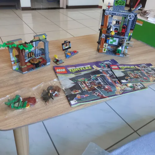 Lego tartarugas ninja 79103 completo com manual