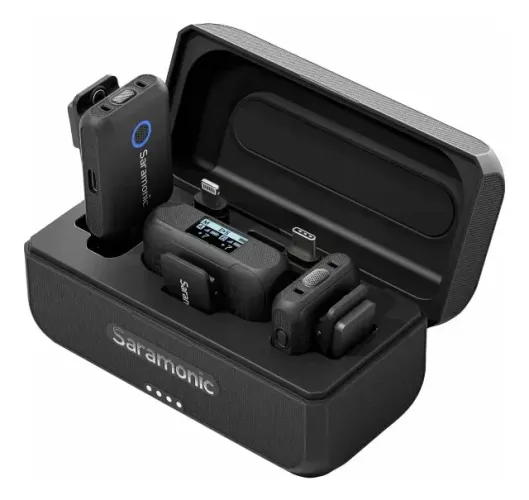 Microfone Condensador Saramonic Blink500 B2+ de Lapela Sem Fio