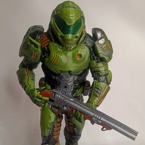 Escultura 3d Doom Slayer