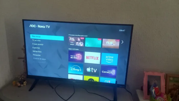 TV ROKU 32 PL E ANTENA INTELBRAS