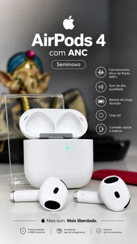 AirPods 4 geração Apple com ANC