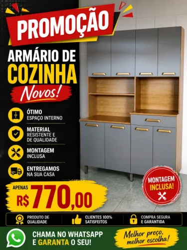 ARMÁRIO DE COZINHA NOVOS