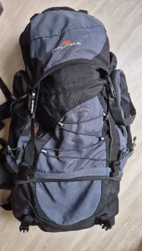 Mochila Cargueira Base 80 +5 Litros Azul/Preto Nautika