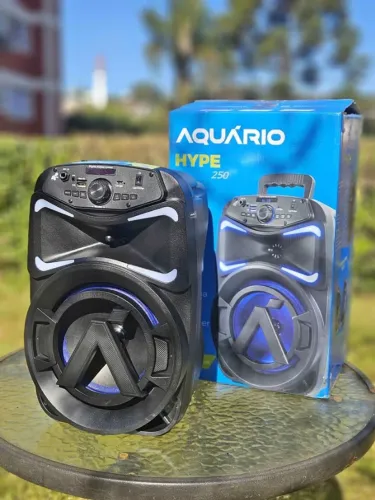 Caixa de Som Bluetooth 250W Woofer 8 com Karaokê