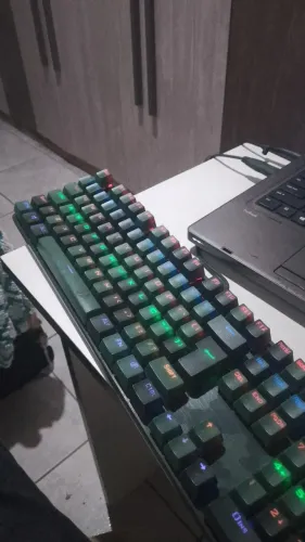 Kit, mouse e Teclado mecânico Redragon Hunter S108