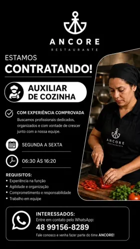 Auxiliar de Cozinha