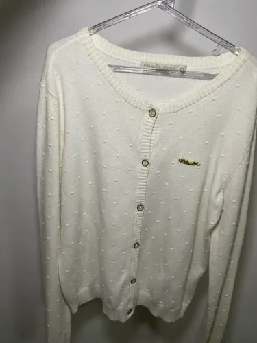 Tricô branco Lilica repilica tam. 10 semi novo