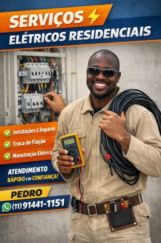  Eletricista Residencial | Instalação e Manutenção | Atendimento Rápido