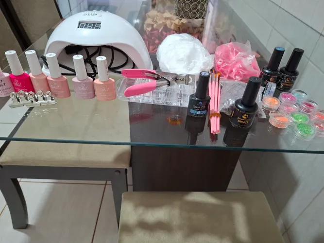 Produtos para fazer esmaltação em gel 