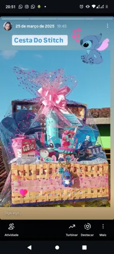 Cesta do stitch