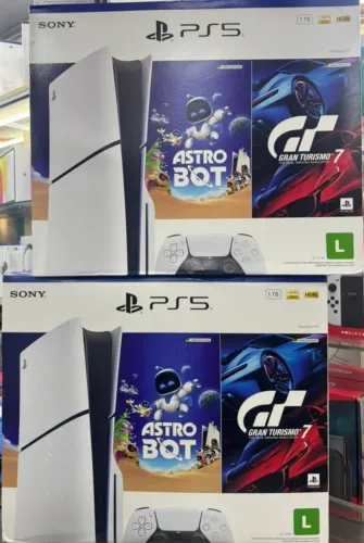 Ps5 Slim com leitor e 2 jogos!!