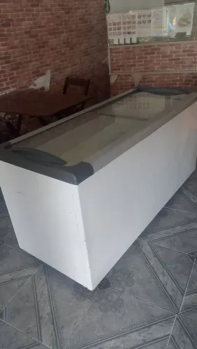 Freezer tampa de vidro horizontal