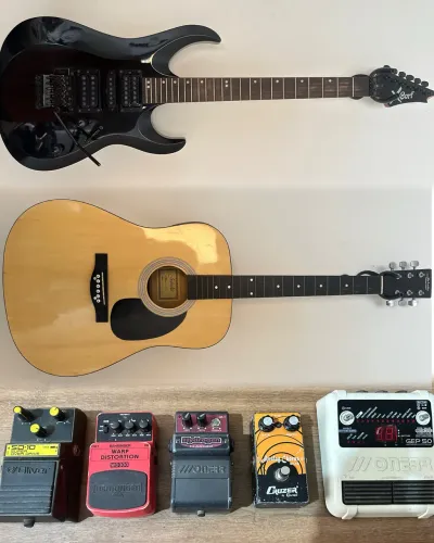 Guitarra X Cort x-6, Violão Folk, 4 pedais e 1 pedaleira (MUITO BARATO!!)