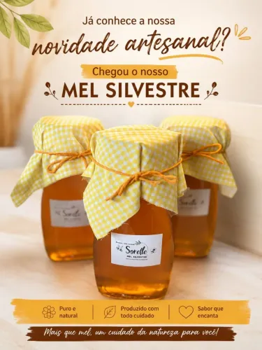 Mel Silvestre PURO 100% artesanal