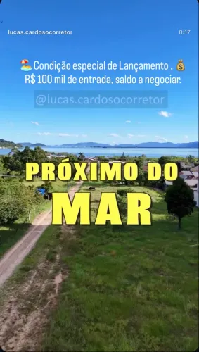 Terrenos planos, 360 m2, vista mar, Caieira  parcelado .