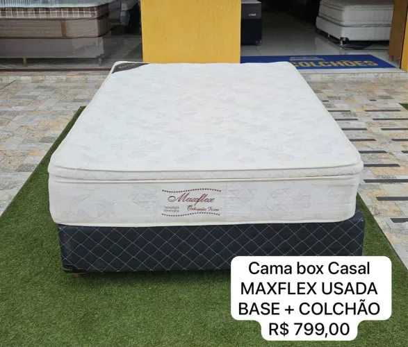 Cama Box Casal MAXFLEX USADA - ENTREGO
