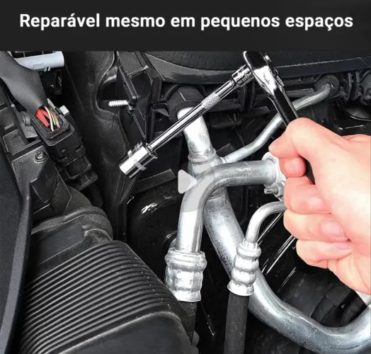 46 Peças Jogo De Chave Catraca Caixa De Ferramentas Completa Reversível Soquetes Maleta
