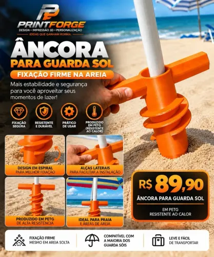 Utilidades para praia em 3D
