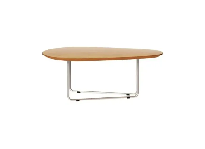 Mesa De Centro De Madeira 0,90 Pés De Metal NOVA