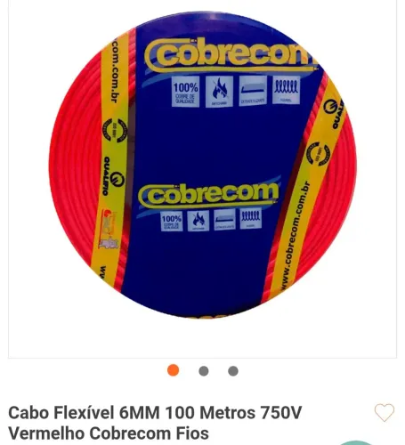 Fio 6mm 100m Cobrecom