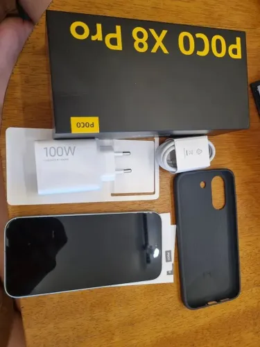 Troco Poco X8 PRO 12/528GB Caixa nota fiscal por iPhone 