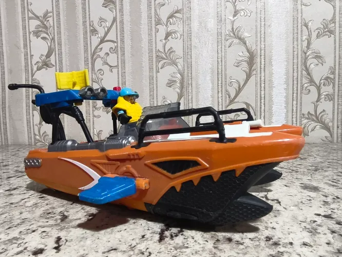 Barco Lancha Imaginext com boneco piloto