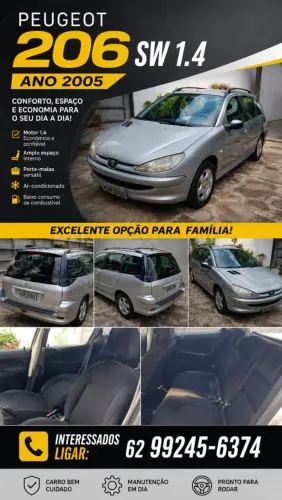Peugeot 206 SW Presence 1.4/ 1.4 Flex 8V 5P 2005