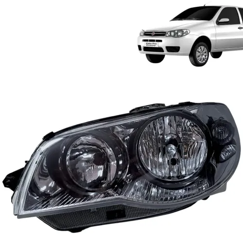 Farol Palio Cromado 2004 2005 A 2007 Canhão Preto