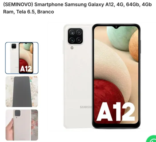 CELULAR SAMSUNG A12 PRETO