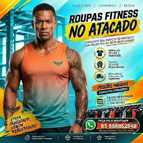 Blusa fitness masculina atacado