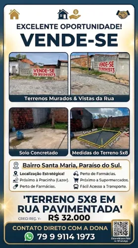 Vendo terreno bem localizado no paraíso do Sul