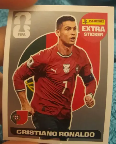Figurinha Rara Legend do Cristiano Ronaldo Prata