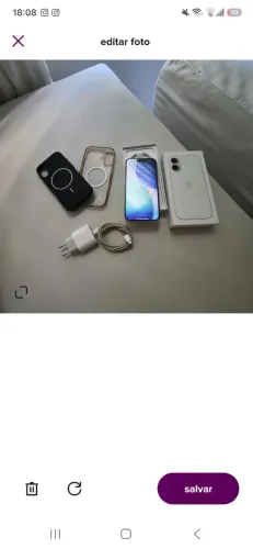 Iphone 16 / 128gb / 96% bateria / vai com todos os acessorios que estão na imagem