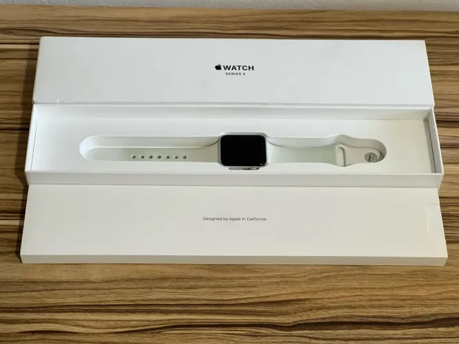 Apple Watch Series 3 38mm Prata + Caixa Original e Acessórios