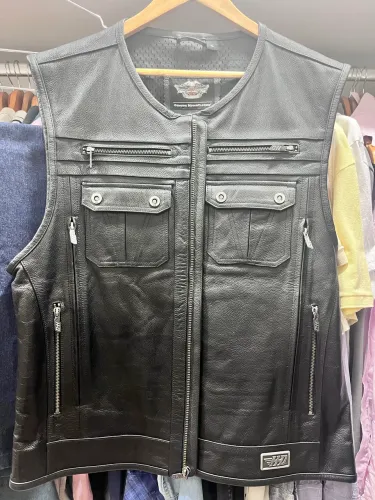 Colete couro - Harley Davidson