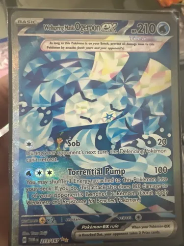 Carta Pokémon Tcg original Ogerpon ex terá full art