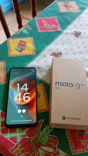 Celular moto g34 236gb novo na caixa 