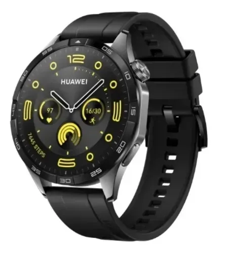 Smartwatch Huawei Watch GT 4 de 46 mm Preto com GPS e Medidor de Frequência Cardíaca
