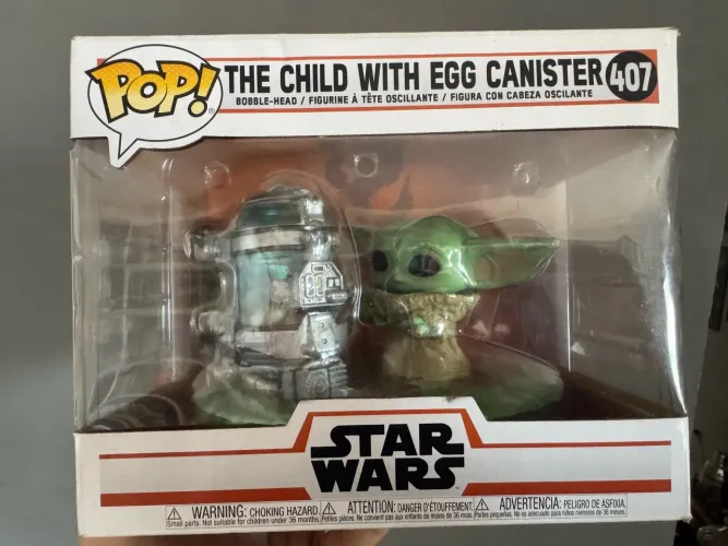 Funko Pop! Star Wars - Baby Yoda - Grogu -The Child With Egg Canister 407