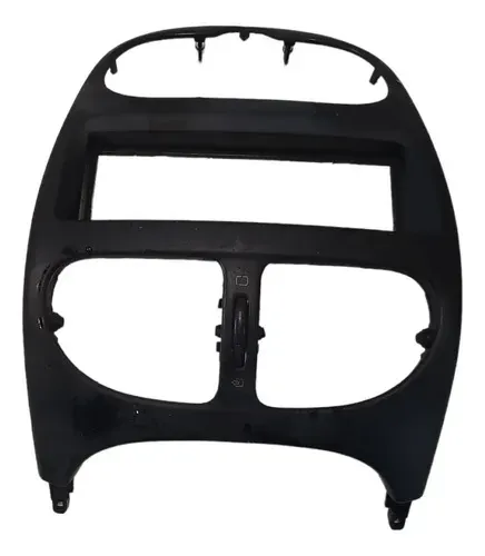 Moldura Painel Central Radio Peugeot 206 Sw 2006 Preto