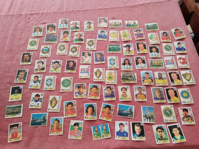 80 figurinhas da copa do mundo de 1994 escassas