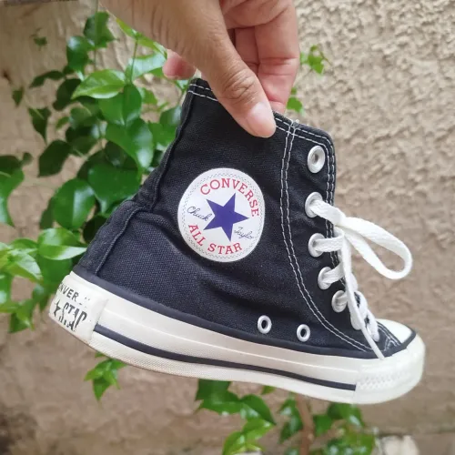 converse original cano medio preto chuck taylor all star tamanho 33